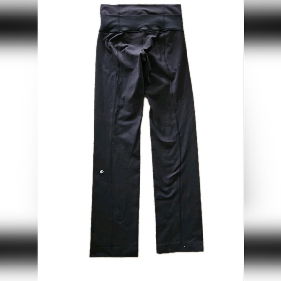 Lululemon Womens Black Straight-Up Athleisure Casual Full-On Luon Pant 6 - Picture 6 of 12